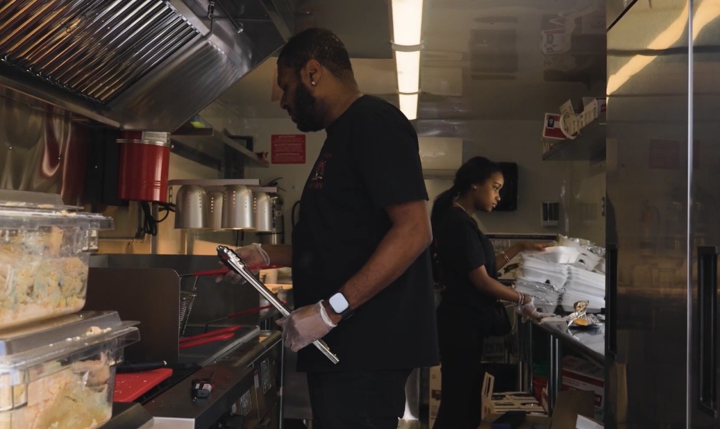 Team working in the kitchen